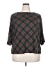 Blair Argyle Gray 3/4 Sleeve Top Size 2X - photo 1