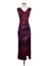 Cache Graphic Burgundy Cocktail Dress Size S - photo 1