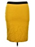 Darjoni Solid Yellow Casual Skirt Size 10 - photo 1