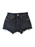 Levi's 100% Cotton Hearts Black Denim Shorts Size 23 waist - photo 1