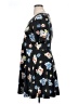 ASOS 100% Polyester Floral Black Casual Dress Size 14 - photo 5