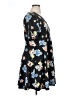 ASOS 100% Polyester Floral Black Casual Dress Size 14 - photo 4
