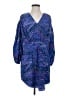 See By Chloé 100% Polyester Animal Print Polka Dots Blue Cocktail Dress Size 4 - photo 1