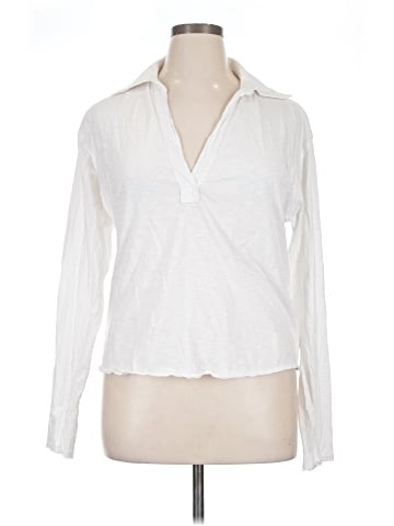 Evereve Long Sleeve Polo (view 1)