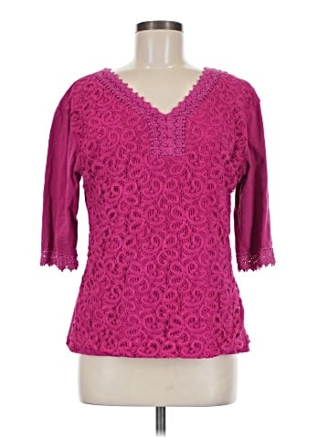 Ethyl 3/4 Sleeve Blouse (view 1)
