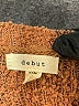 Debut 100% Polyester Color Block Brown Pullover Sweater Size S - photo 7