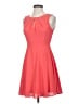 Express 100% Polyester Solid Orange Cocktail Dress Size 2 - photo 1
