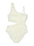 MICHAEL Michael Kors Ivory One Piece Swimsuit Size 14 - photo 1
