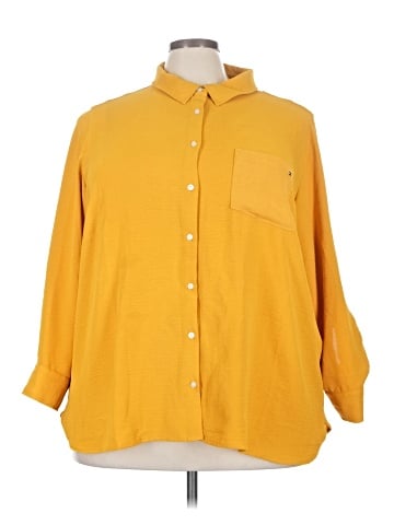 Tommy Hilfiger 3/4 Sleeve Button-Down Shirt (view 1)