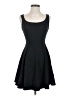 Aqua Solid Black Cocktail Dress Size XS - photo 1