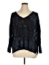Halston Heritage Black 3/4 Sleeve Blouse Size XL - photo 1