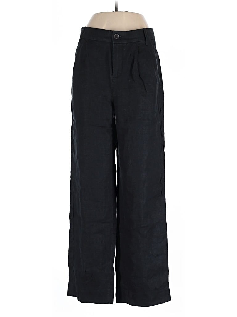 Pre-owned Banana Republic Linen Pants In Black