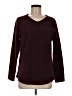 St. John's Bay 100% Polyester Burgundy Pullover Sweater Size M - photo 1