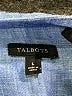 Talbots 100% Linen Blue Long Sleeve Blouse Size L - photo 7