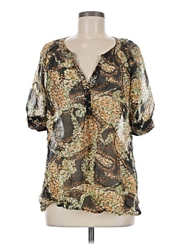 Gibson Short Sleeve Silk Top (view 1)