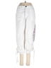 Basic Editions 100% Cotton Graphic White Casual Pants Size M - photo 1