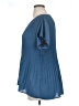 Pleione 100% Polyester Blue Short Sleeve Blouse Size XL - photo 5