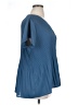 Pleione 100% Polyester Blue Short Sleeve Blouse Size XL - photo 4