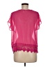 Charming Charlie Pink Short Sleeve Blouse Size M - photo 2