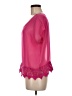 Charming Charlie Pink Short Sleeve Blouse Size M - photo 5