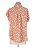 Umgee 100% Polyester Print Orange Short Sleeve Blouse Size S - photo 2
