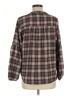 Knox Rose Plaid Brown Long Sleeve Blouse Size M - photo 2