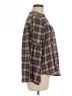 Knox Rose Plaid Brown Long Sleeve Blouse Size M - photo 4