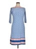 Donna Morgan Print Blue Casual Dress Size 14 - photo 1