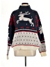 Le Lis 100% Polyester Print Blue Pullover Sweater Size M - photo 1