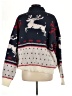 Le Lis 100% Polyester Print Blue Pullover Sweater Size M - photo 2
