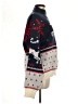 Le Lis 100% Polyester Print Blue Pullover Sweater Size M - photo 4