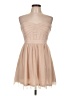 BCBGeneration 100% Polyester Tan Cocktail Dress Size L - photo 1