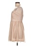 BCBGeneration 100% Polyester Tan Cocktail Dress Size L - photo 5