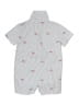 Gymboree Checkered-gingham Gray Short Sleeve Onesie Size 18-24 mo - photo 2