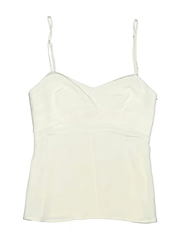 BLACK IRIS Sleeveless Silk Top (view 1)