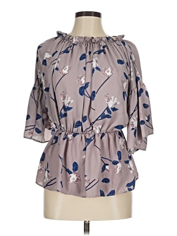 Say What? 3/4 Sleeve Blouse (view 1)