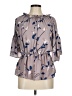 Say What? 100% Polyester Gray 3/4 Sleeve Blouse Size M - photo 1
