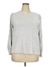 Ann Taylor LOFT 100% Cotton Silver Sweatshirt Size XXL - photo 1