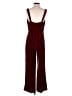 BCBG Paris Solid Burgundy Jumpsuit Size S - photo 2