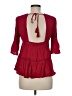 Altar'd State 100% Rayon Red 3/4 Sleeve Blouse Size M - photo 2