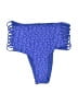 tini bikini Animal Print Blue Swimsuit Bottoms Size S - photo 1