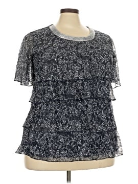 Cj Banks Short Sleeve Blouse (view 1)