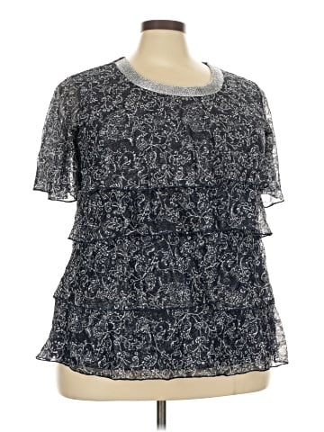 Cj Banks Short Sleeve Blouse (view 1)