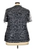 Cj Banks Gray Short Sleeve Blouse Size 2X - photo 2