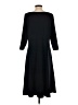Lands' End Solid Black Casual Dress Size M - photo 2