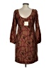 Britt Ryan Graphic Brown Casual Dress Size 4 - photo 2