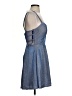 B. Smart 100% Polyester Metallic Blue Cocktail Dress Size 5 - photo 4