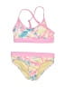 Lands' End Tie-dye Pink Two Piece Swimsuit Size 4 - 5 - photo 1