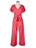 Tiana B. Solid Red Jumpsuit Size 4 - photo 1
