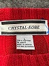 Crystal-Kobe 100% Cotton Red Pullover Sweater Size L - photo 7